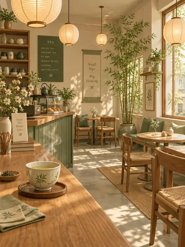 AI黄剧漫剧《一杯热茶》封面海报